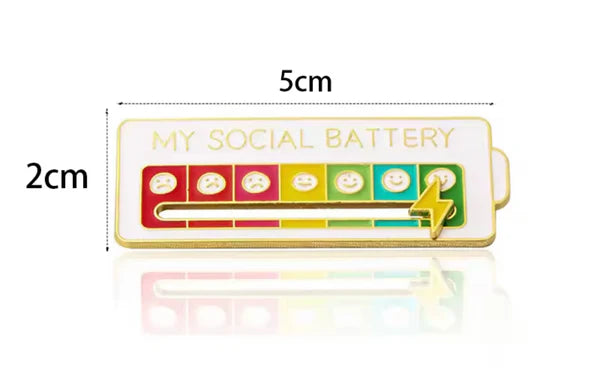 Pin Batería Social - MoodPin