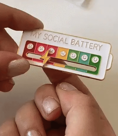 Pin Batería Social - MoodPin